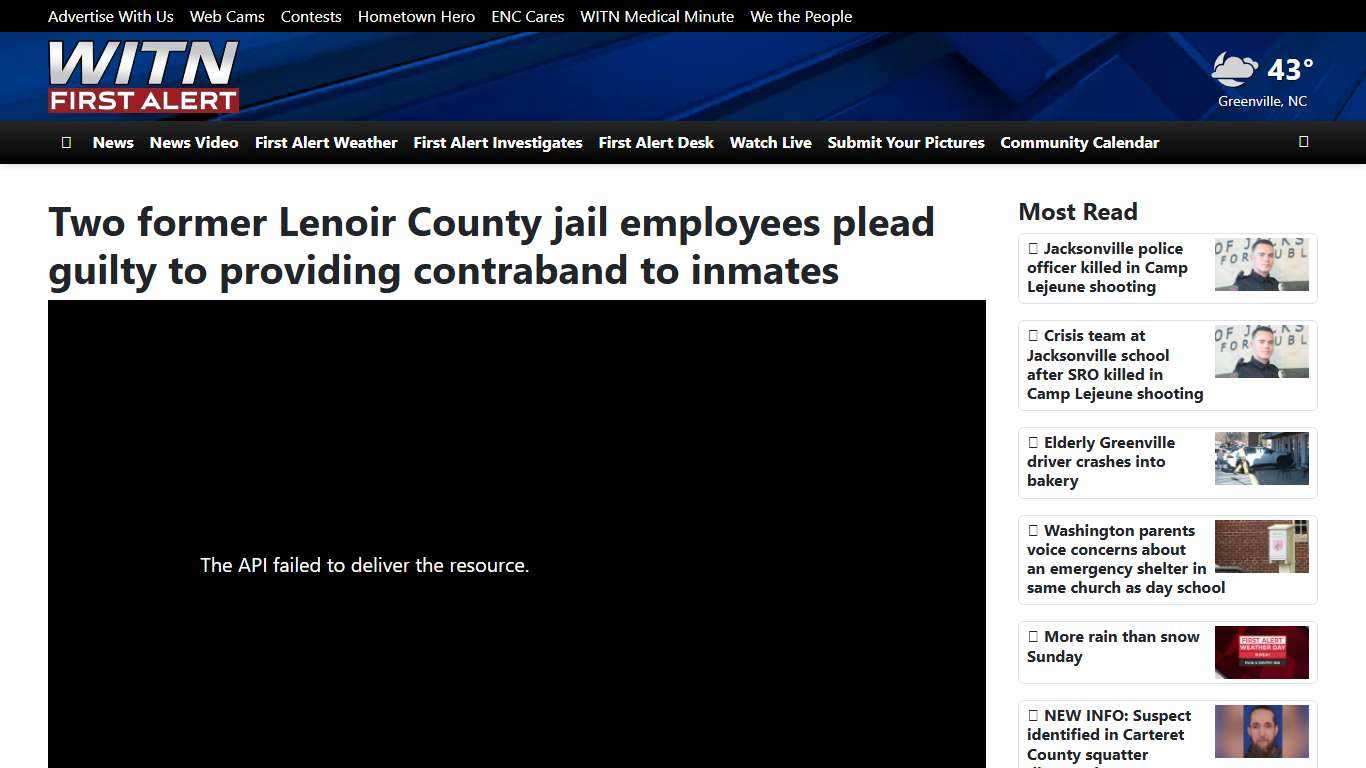 Two former Lenoir County jail employees plead guilty to providing contraband to inmates